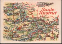 Saale Unstrut Postkarte